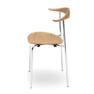 Carl Hansen & S&oslash;n Carl Hansen - CH88T, Eiche ge&ouml;lt / Gestell Edelstahl