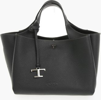 Tod's Hammered Leather Top-Handle Bag with Removable Strap Tods