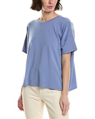 Eileen Fisher Bateau Neck Box Top