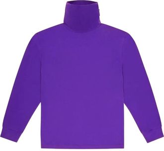 Bally buckle-neck turtleneck sweatshirt - Purple