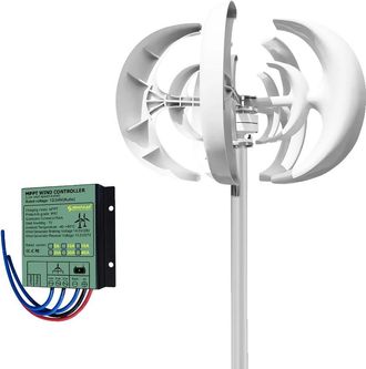 OEM Aerogeneradores Verticales Con Palas De Fibra De Vidrio, Protecci&oacute;n Ip54, 12 V, Con Controlador Incluido, 5000 W