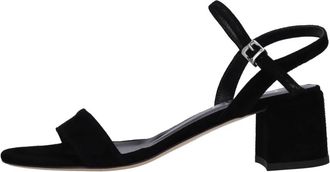 NCUB Hoge Hak Sandalen - Dames - Sandalen met hakken - Zwart - 39 EU - Leer - Schoenen