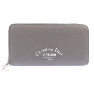 Dior Gray Long Wallet (Bi-Fold) (Pre-Owned)