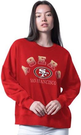 G-III 4Her by Carl Banks Womens G-III 4Her by Carl Banks Scarlet San Francisco 49ers Oversized Feud Sweatshirt at Nordstrom, Size Xx-Large