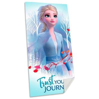 Trade Shop Trade Shop - Telo Mare In Cotone Elsa Di Frozen Asciugamano Con Personaggio Mare Piscina