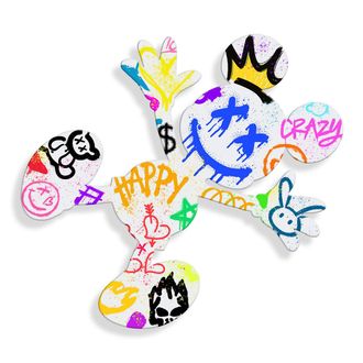 Arte Dal Mondo Adm - Print on Acrylic splat on Graffiti Signs