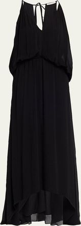 Ramy Brook Ambar Draped V-Neck Maxi Dress