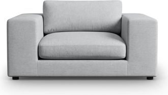 CXL by Christian Lacroix Sofá 1,5 plazas de tejido estructural gris claro