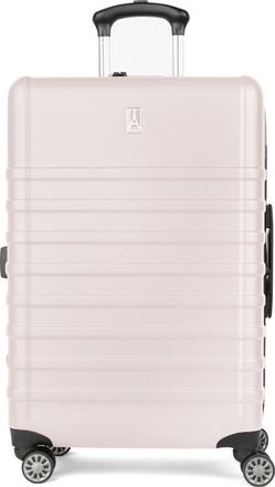 Travelpro Rollmaster Lite 2 24-Inch Expandable Medium Checked Hardside Spinner Suitcase in Soft Pink Matte at Nordstrom Rack