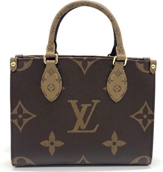 Louis Vuitton Brown Monogram Reverse Monogram Reverse Tote Bag (Pre-Owned)