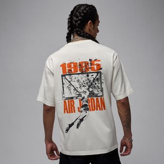 Nike Jordan Mens Jordan Brooklyn Oversized Graphic T-Shirt in White | IB3297-133