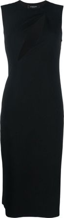 Versace cut-out sleeveless midi dress - women - Acetate/Viscose/Acetate/Silk - 42 - Black