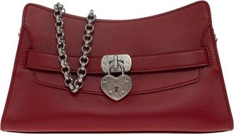 Alexander McQueen Locke Shoulder Mini - Dames - Schoudertassen - Rood - ONE Size - Leer - Tassen