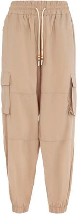 Suns Olga Broek voor Vrouwen - Dames - Sweatpants - Beige - M - Katoen - Broeken