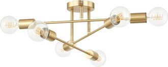 Lindby L&aacute;mpara De Techo aloria En Dorado Metal - Lindby