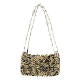 Paco Rabanne Shoulder Bags, female, Gray, Size: ONE SIZE Iconic 1969 Nano Bag