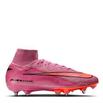 Nike Mens Zoom Mercurial Superfly 10 Elite Adults Soft Ground Football Boots in Magic Flamingo - Red - Size UK 11.5