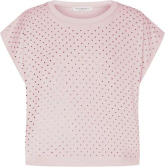 Philosophy di Lorenzo Serafini Cropped T-shirt - Dames - T-shirts - Roze - XS - Katoen - Tops