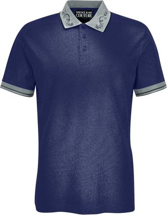 Versace Jeans Couture T-shirts en Polos - Heren - Polos - Blauw - S - Tops