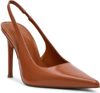 Steve Madden Reyes Pointed Toe Slingback Sandal in Camel Box at Nordstrom, Size 5.5