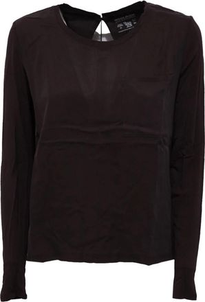 Woolrich Wwtee 1135 Tj 06 Tencel Jersey - Dames - Longsleeves - Bruin - S - Tops