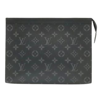 Louis Vuitton Pre-owned Vintage Canvas Clutch - Heren - Pre-owned - Zwart - Maat: ONE Size