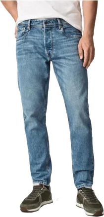 Pepe Jeans London Callen Crop Pants - Heren - Regular Fit Jeans - Blauw - W36 - Katoen - Jeans