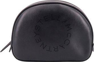 Stella McCartney Zwart Accessoires Rits Sluiting Voor Logo - Dames - Toilettassen - Zwart - ONE Size - Polyester - Tassen