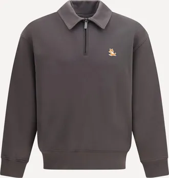 Maison Kitsun&eacute; Chillax Fox polo Sweatshirt Male XL