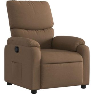 vidaXL Sill&oacute;n Reclinable De Tela Marr&oacute;n Vidaxl