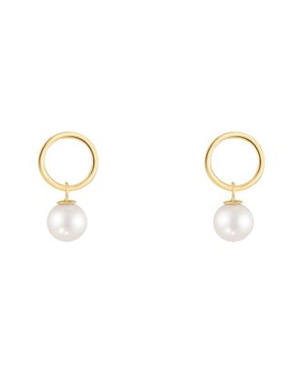 Splendid Pearls 14K 7-7.5Mm Pearl Earrings