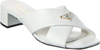 Prada Saffiano Leather Sandal