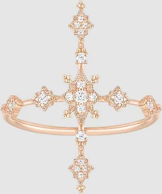 Stone Paris Bague Stella Or Rose Diamants