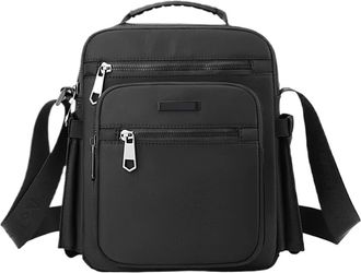 Generic Compatible For Mens Handbag Bag Crossbody Pouch Shoulder Stylish Elegant Small Casual(Black)