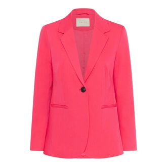 Kaffe KAsakura Blazer - Dames - Jassen - Roze - Maat: XS Leer