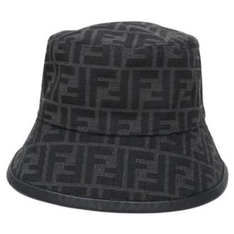 Fendi Pre-owned Accessories, male, Brown, Size: ONE SIZE Pre-owned Bucket hat
