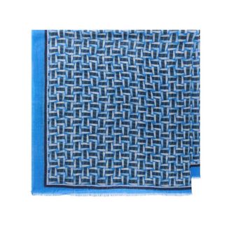 Maliparmi Winter Scarves, female, Blue, Size: ONE SIZE Collection Prints Foulard