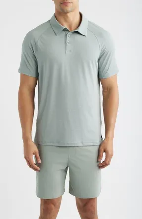 Zella Endurance Performance Polo in Green Slate at Nordstrom, Size Xx-Large