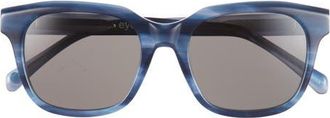 Eyebobs Nomad 50mm Polarized Square Sunglasses in Ocean Blue/Polarized Grey at Nordstrom