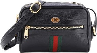 Gucci Ophidia Shoulder Bag Leather Mini crossbody bag - Zwart