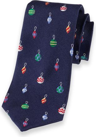 Paul Fredrick Ornament Woven Silk Tie