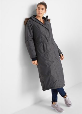 Bonprix Wintermantel BONPRIX, Damen, Gr. 38, grau (schiefergrau), Obermaterial: 100% Polyester. Futter: 100% Polyester. Wattierung: 100% Polyester, A-Linie, M