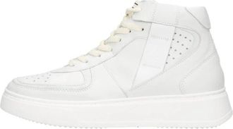 Mjus Veterschoenen Hoog - Dames - Sneakers - Wit - 41 EU - Leer - Schoenen