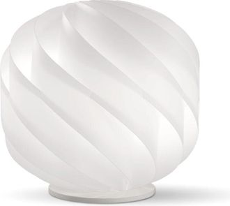 Linea Zero Linea Zero - Lampada Da Tavolo Globe 1 Luce In Polilux Bianco Con Base D25 Made In Italy