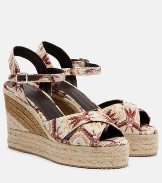 Missoni Carmen 110 lam&eacute; espadrille wedges