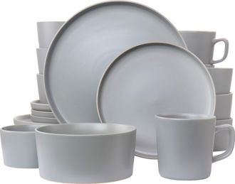 Elama Luxmatte Light Grey 20 Piece Dinnerware Set