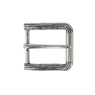 Trafalgar Store 35mm Italian Solid Brass Wooden Branch Inspired Arched Harness Belt Buckle in English Silver at Nordstrom
