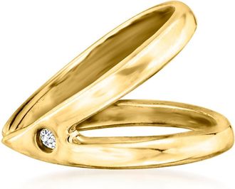 RS Pure by Ross-Simons 14kt Yellow Gold Single Ear Cuff