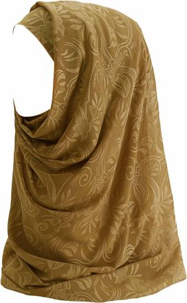 Lina & Lily Floral Print Chiffon Muslim Hijab Scarf (Camel)