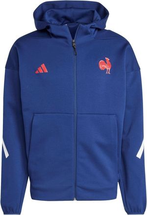 adidas Mens Trvl Fz H M Tracksuit Top in Dark Blue - Size X-Large